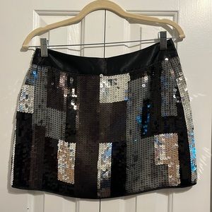 Express sequins mini skirt